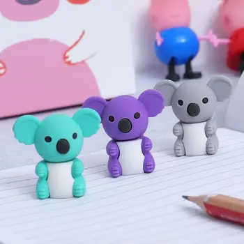 

1 PC. Creative Cartoon Cute Koala Animal Rubber Eraser/ Stationery For Children Students/gift Toy Eraser School Office Supplies