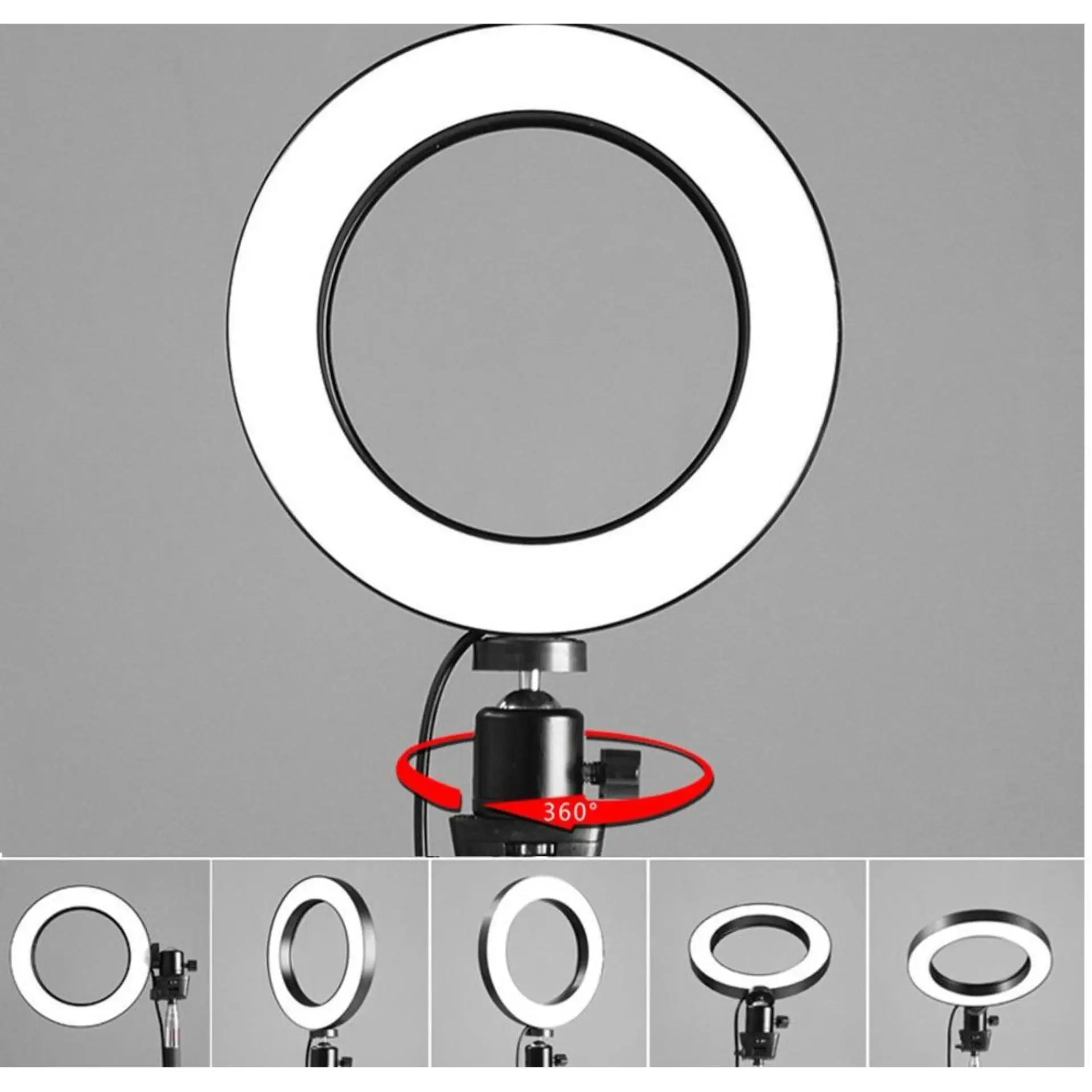 Selens Portable Ringlight 16cm 20cm Camera Selfie LED Ring Light With Tripod and Flexible Arm For Vlog Video Beauty Makeup