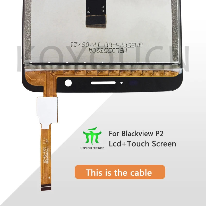 Протестировано хорошо для Blackview P2/P2 Lite ЖК-дисплей и сенсорный экран дигитайзер сборка 5," Замена+ Бесплатные инструменты