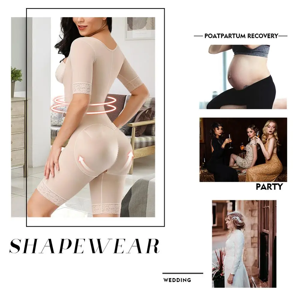 WAIST SECRET Women Waist Trainer Full Body Shaper Leg Arm Tummy Control Panties Bust Push Up Shapewear Butt Lifter Bodysuit