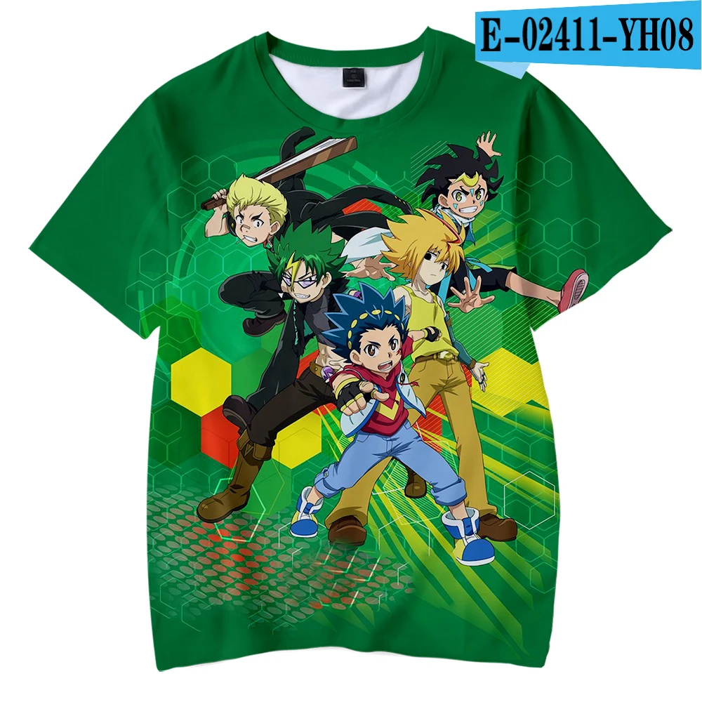 3D Детская футболка с 3D рисунком Beyblade Burst Evolution Уличная Повседневная футболка для мальчиков и девочек детская футболка с 3D принтом Beyblade Burst Evolution - Цвет: 3D