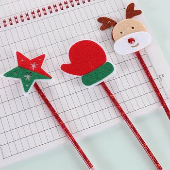 

4 Pcs/Pack New Creative Stationery Ballpoint Pen Cute Cartoon Plastic Christmas Pencil Planner Student Prizes Christmas Gifts