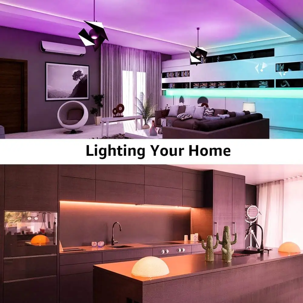 Luminaire LED 5m50, décoration chambre, décoration murale, alimentation  USB, clignotant cuivre souple, usage intérieur et extérieur, éclairage mur  et