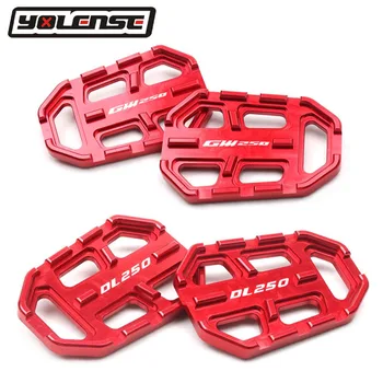 

Motorcycle CNC Billet MX Breed Footrests Pedals Rest Foot Pegs For Suzuki DL250 V-storm DL 250 Vstrom GW250 GW 250