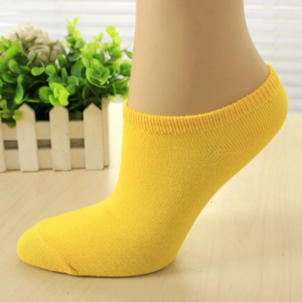 1Pairs Womens Girls Comfortable Cotton Candy Color Sweet Various Vibrant Sock Slippers Funny Short Soft Ankle Socks 