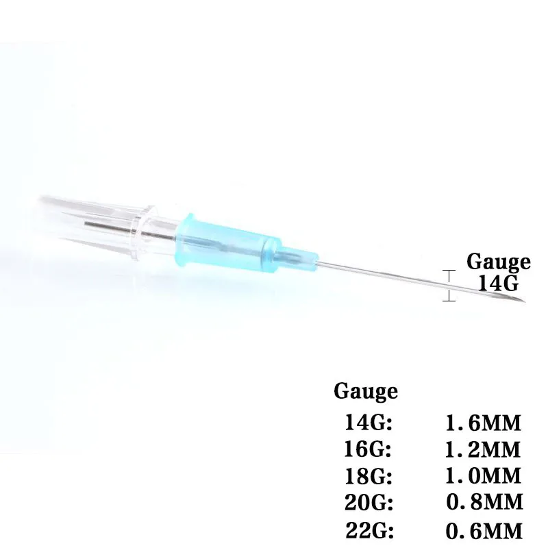 1 шт. одноразовый пирсинг для тела иглы датчик пункционная игла стерильные тело пункционная игла 14/16/18/20G для ушами, носом, пупком младенца ниппель