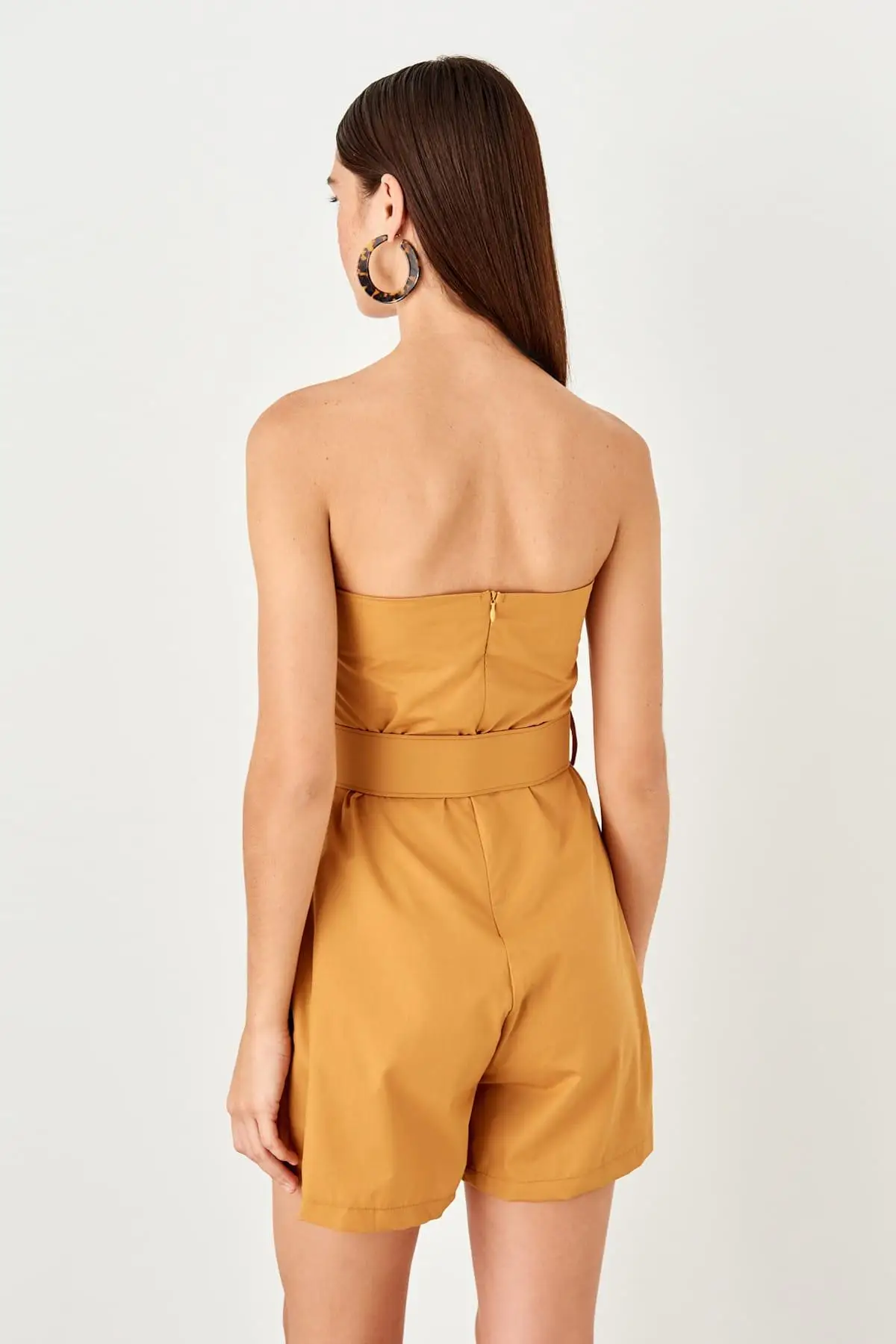 Kopen Trendyol Kameel Knop Detail Kemerli Jumpsuit TWOSS19XM0250