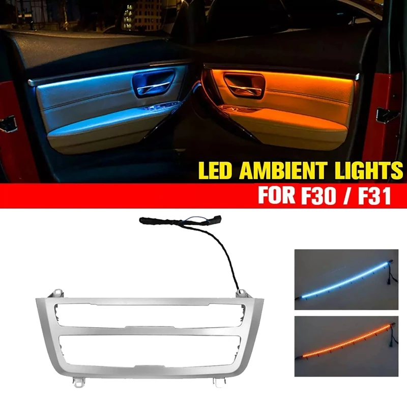 Automobiles & Motorcycles Car Lights Chrome Car Dashboard Cover Trim AC