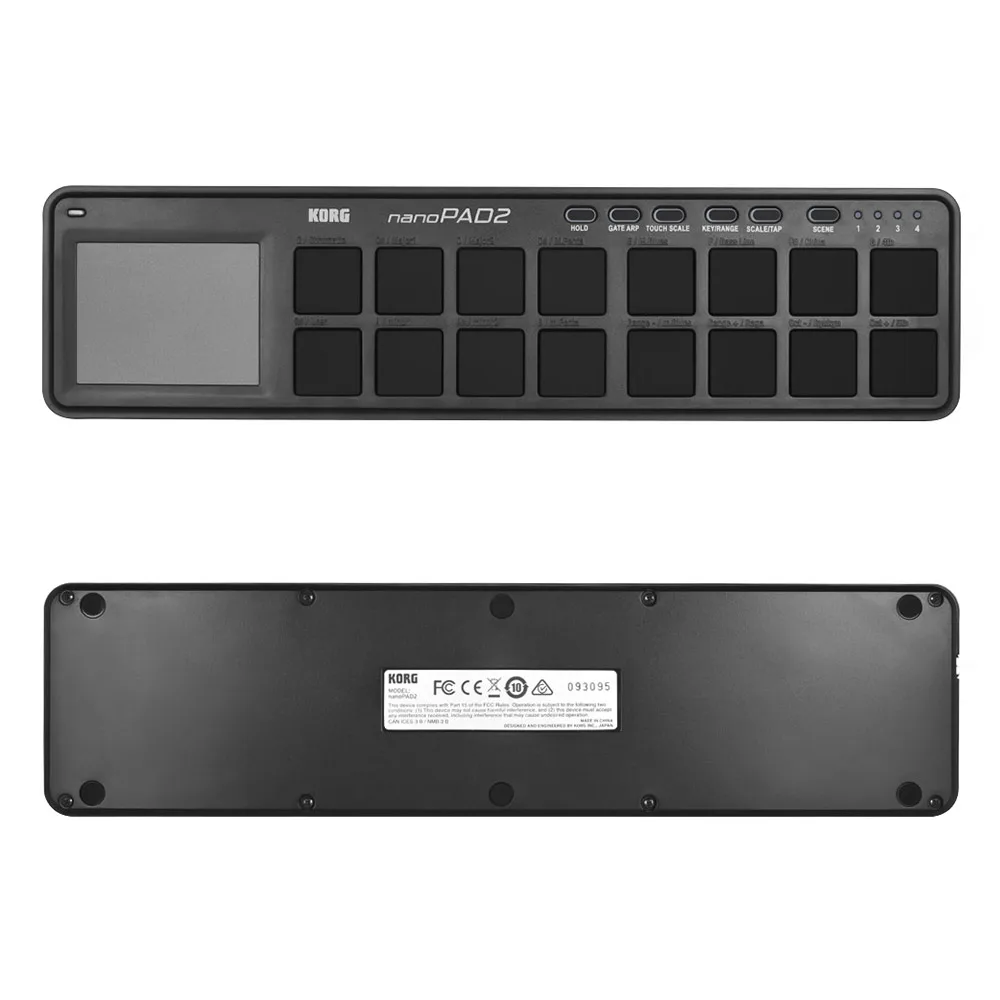 Тонкий портативный USB MIDI-контроллер KORG nanoPAD2 16 трипперов с кабелем запчасти для