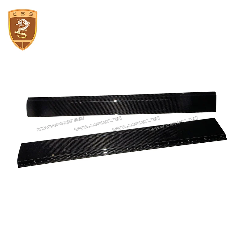  Factory Price Real Carbon Fiber Auto Door Sill Plates Pedal For Ferreri 488 GTB Spider