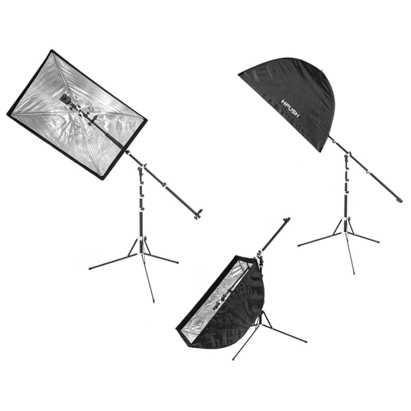 Suporte com Telescópico Bolsa de Areia Velocidadelite Mini Flash Suporte Estroboscópio Cabeça Giratória Refletor Disco Braço Lança Superior Luz - Image 6