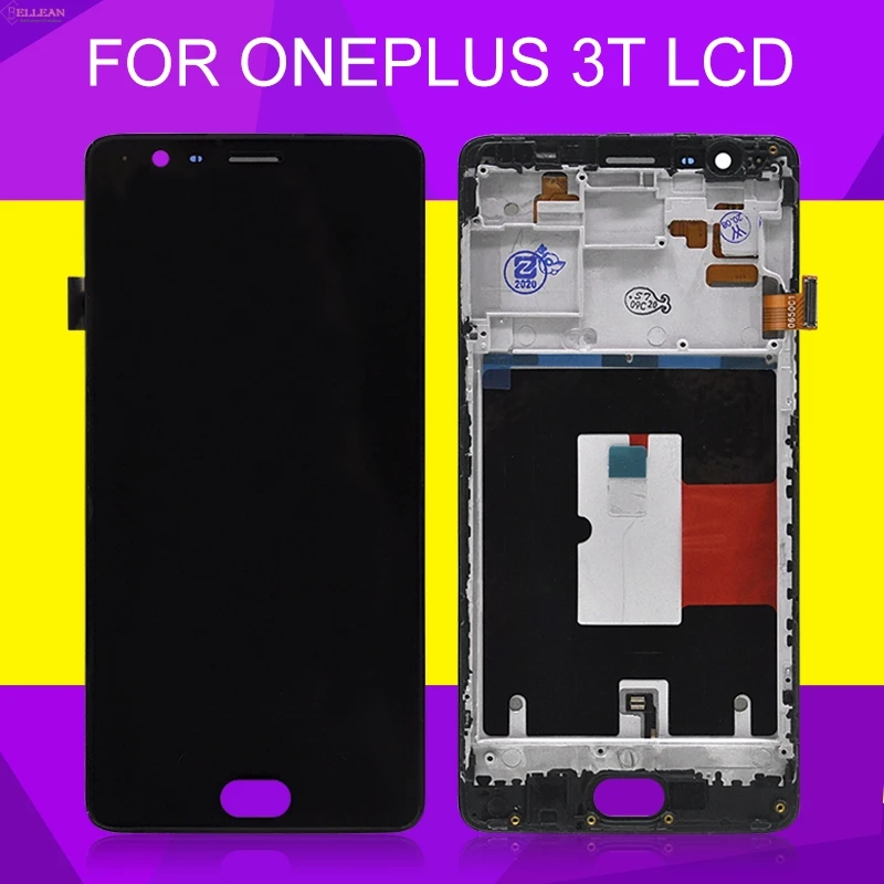 HH для Oneplus 3 ЖК дисплей сенсорный экран дигитайзер сборка с рамкой Замена 3T A3010 A3000