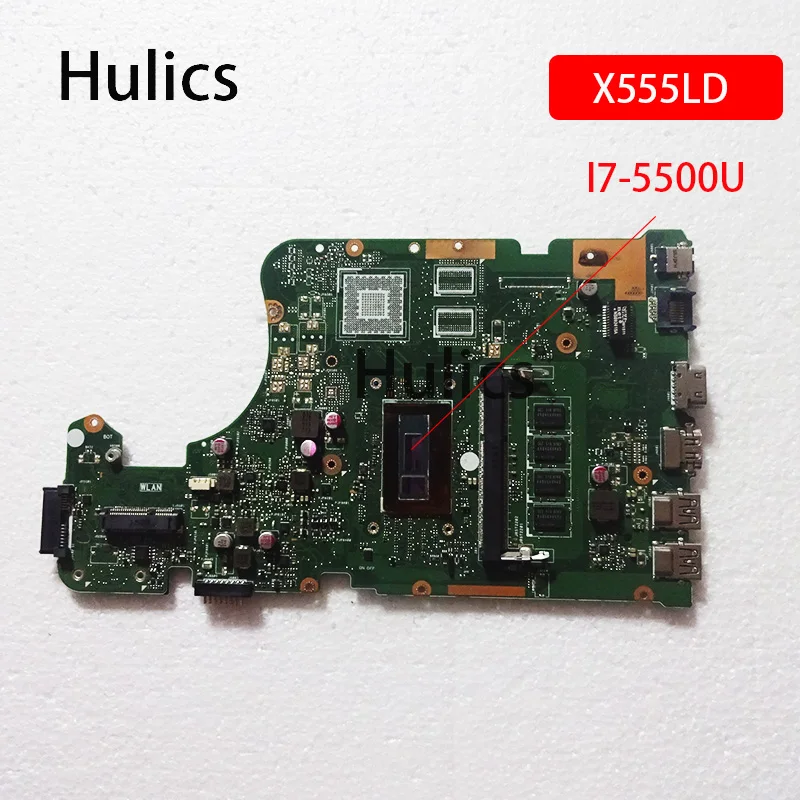 Материнская плата Hulics б/у X555LD REV 3,3 X555LAB для ноутбука Asus X555LJ X555LB X555LA X555L SR23W I7-5500U CPU 4GB-RAM