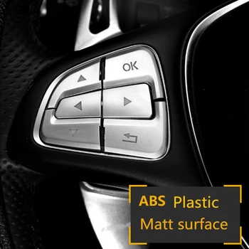 

100% Brand New 12pcs For Benz GLE W166 Coupe C292 2015-17 ABS Steering Wheel Button Cover Trim