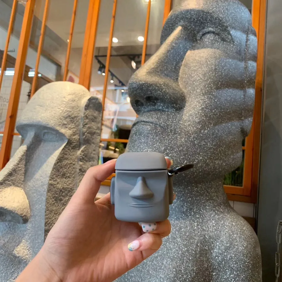 3D крутой чехол для наушников Airpods Pro милый силиконовый мультяшный Apple Забавный с