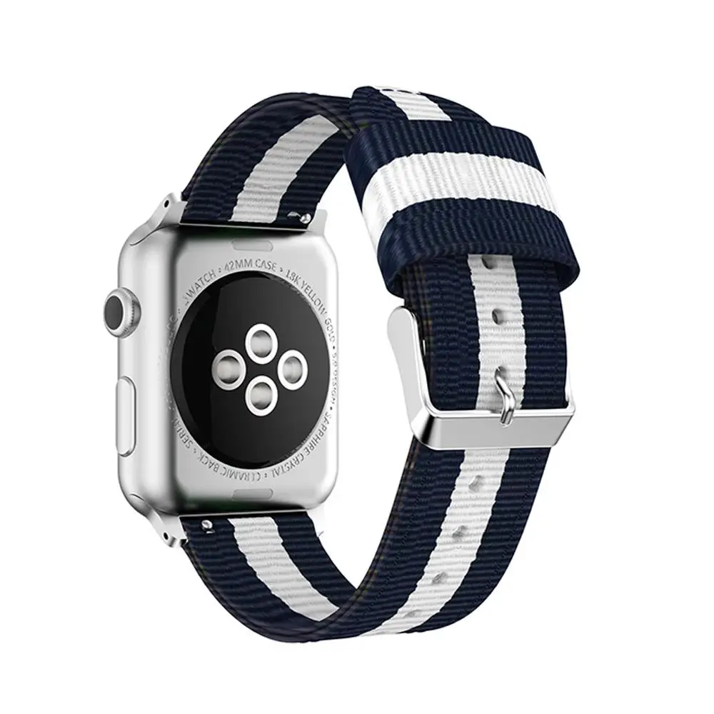 Модный нейлоновый ремешок для Apple watch 44 мм 40 мм 42 мм 38 мм браслет для iWatch Series 1 2 3 4 ремешок на запястье, наручные часы аксессуары