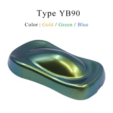 YB90 пигменты-хамелеоны, акриловая краска, порошковое покрытие, хромированный пигмент, цветной флип-порошок для автомобилей, художественное искусство, украшения ногтей 10 г