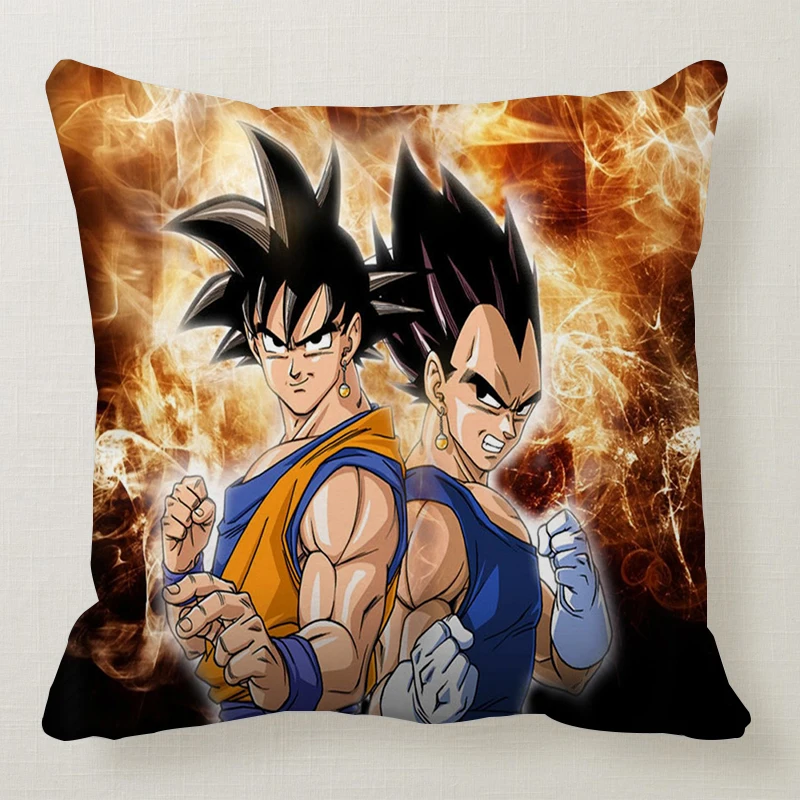 Домашний декор, чехол для подушки Dragon Ball Z, чехол для подушки с рисунком Kissen Goku, Супер Saiyan, чехол для дивана - Цвет: 21