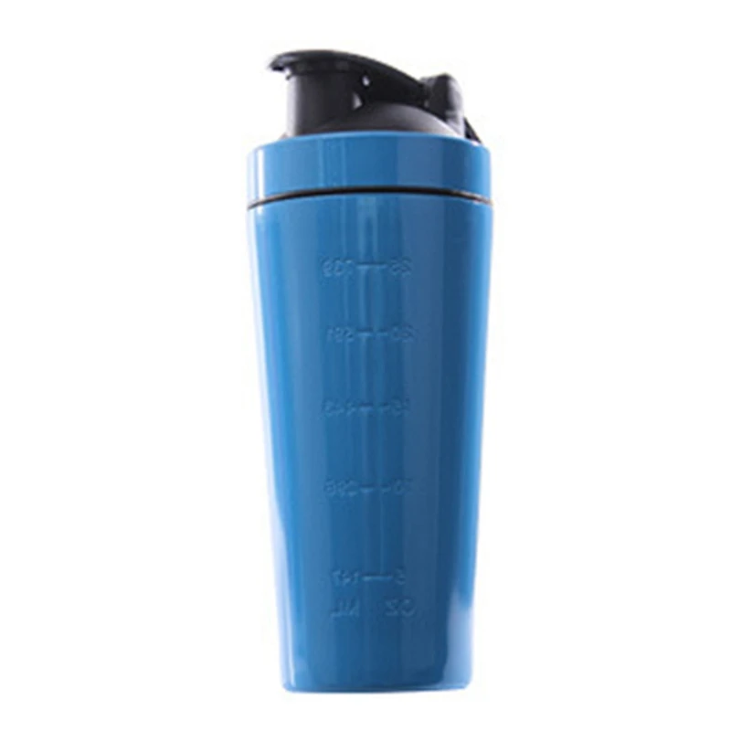Stainless Steel Protein Vibrating Bottle Gym Shaker Sports Milkshake Blender Water Bottle Whey Protein Fitness Without BPA