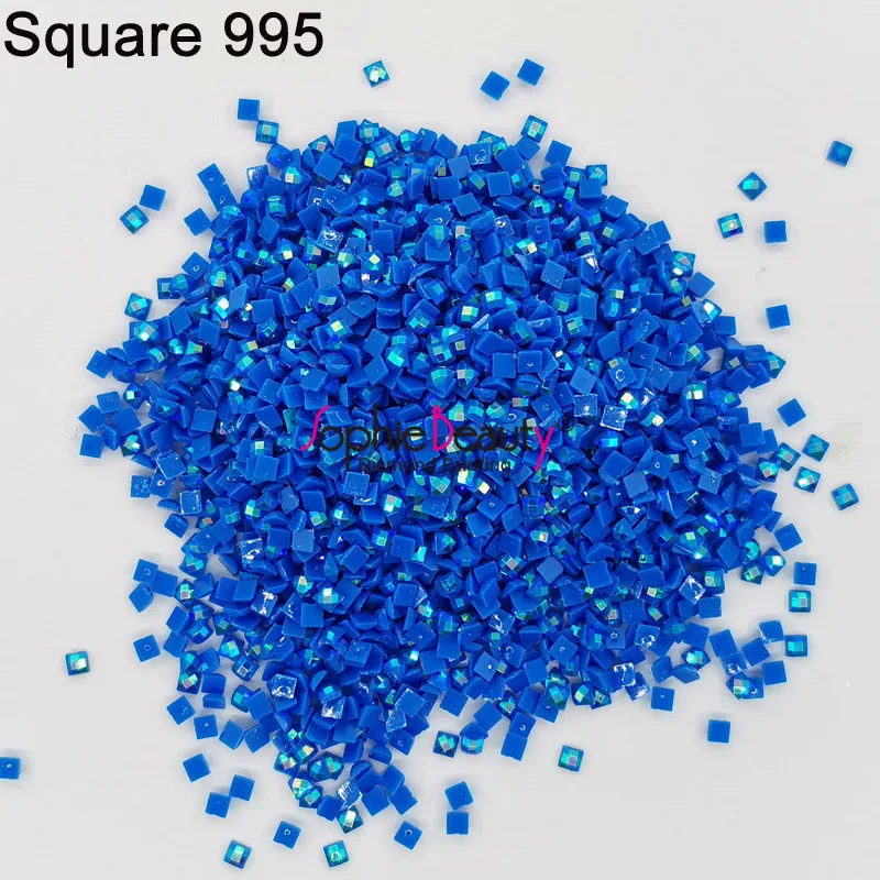 AB Stone 2.5mm Colorful Square Drills Diamond Painting Embroidery Rhinestone Mosaic diamond painting,diamond painting accessories,embroidery rhinestones