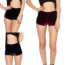 Удобные танцевальные шорты для гимнастики для девочек, шорты с высокой талией, шорты, бархатные черные, красные, синие JT-889