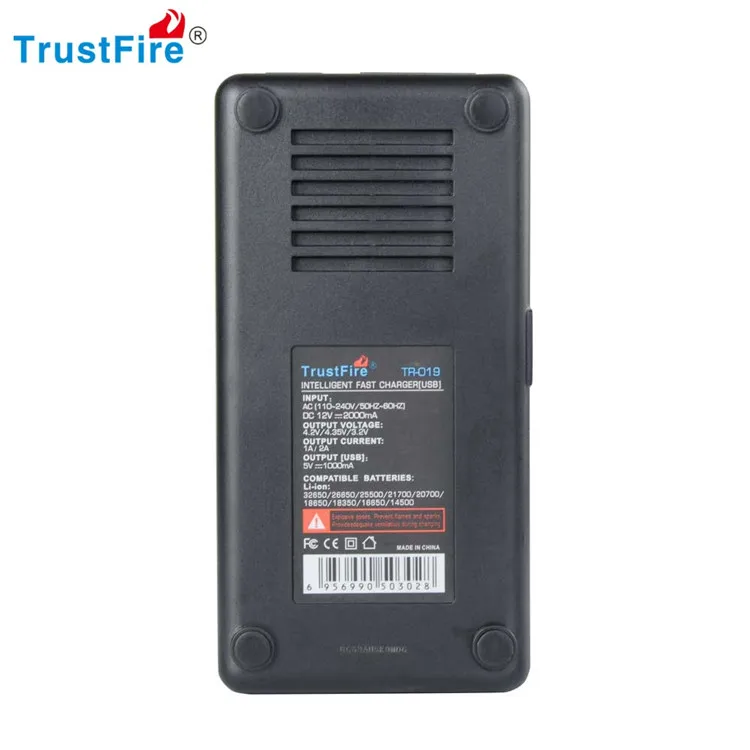 TrustFire интеллигентая(ый) быстро TR-019 2 слота Зарядное устройство литий Батарея зарядки для 18650 26650 25500 21700 20700 14500 батареи