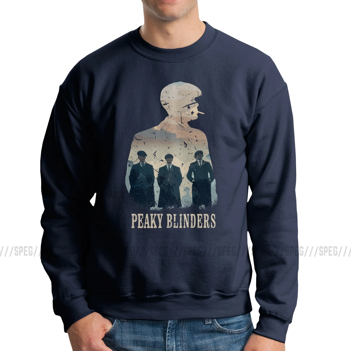 Peaky Blinders Мужской пуловер хлопок Повседневная Толстовка Arthur Thomas Tommee Shelby с вырезом лодочкой Классическая Толстовка с капюшоном