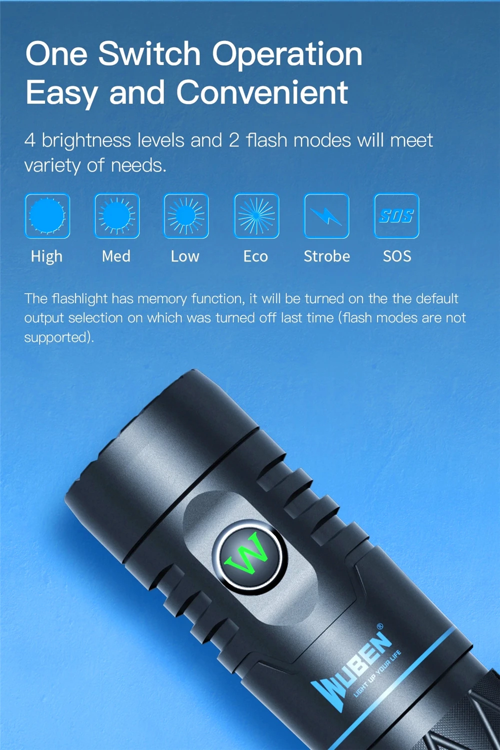 Wuben E12R Power Bank Flashlight description image 7
