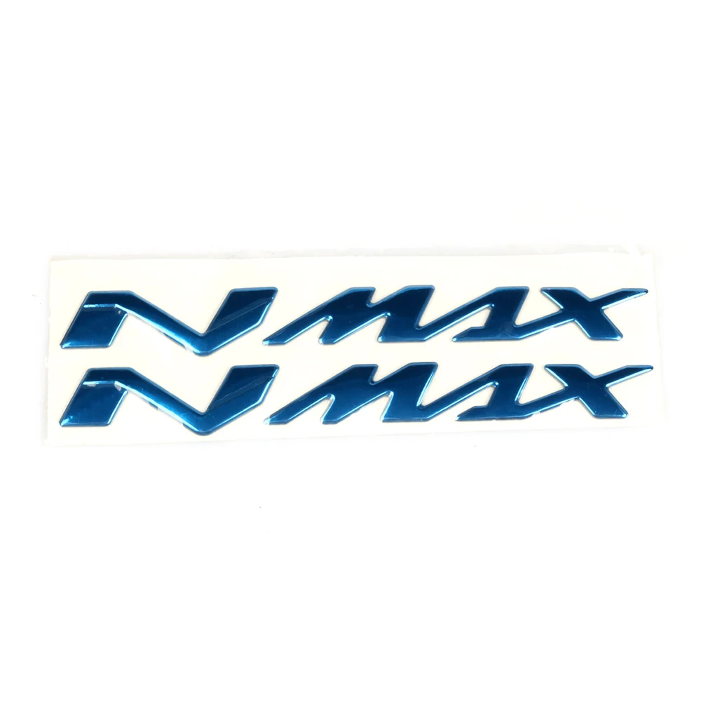 1 шт. мотоцикл N-MAX логотип хром Мотоцикл 3D наклейки на бак наклейка эмблема для YAMAHA NMAX N MAX N-MAX - Цвет: B(blue)