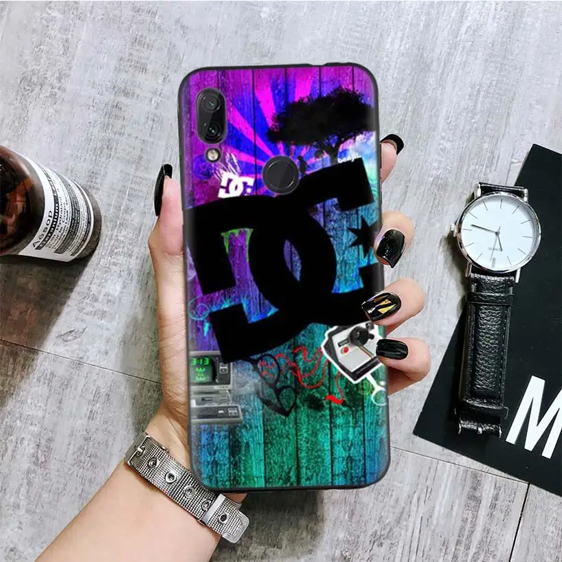 Черный чехол с логотипом Dc Shoes для Xiao mi Red mi Note 8 7 7S 7A 6 S2 GO K20 Pro 6A mi 6X 5X A1 CC 9 8 чехол для телефона - Цвет: BA349-3