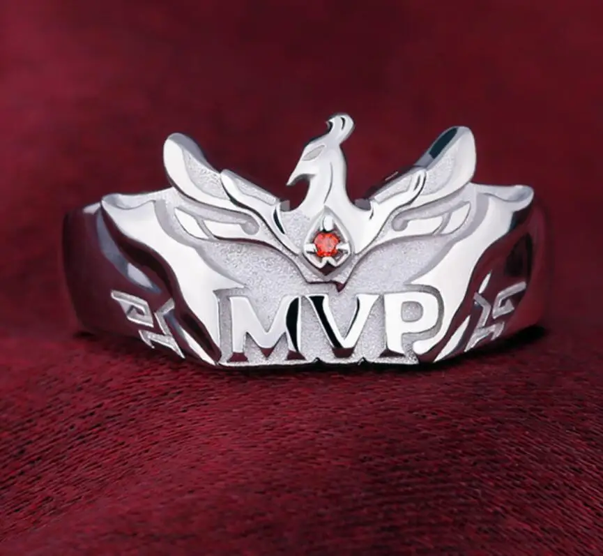 Арена Валора: 5v5 Арена игра MVP 3D кольцо 925 серебряные ювелирные изделия Рождественский подарок Размер 6/7/8