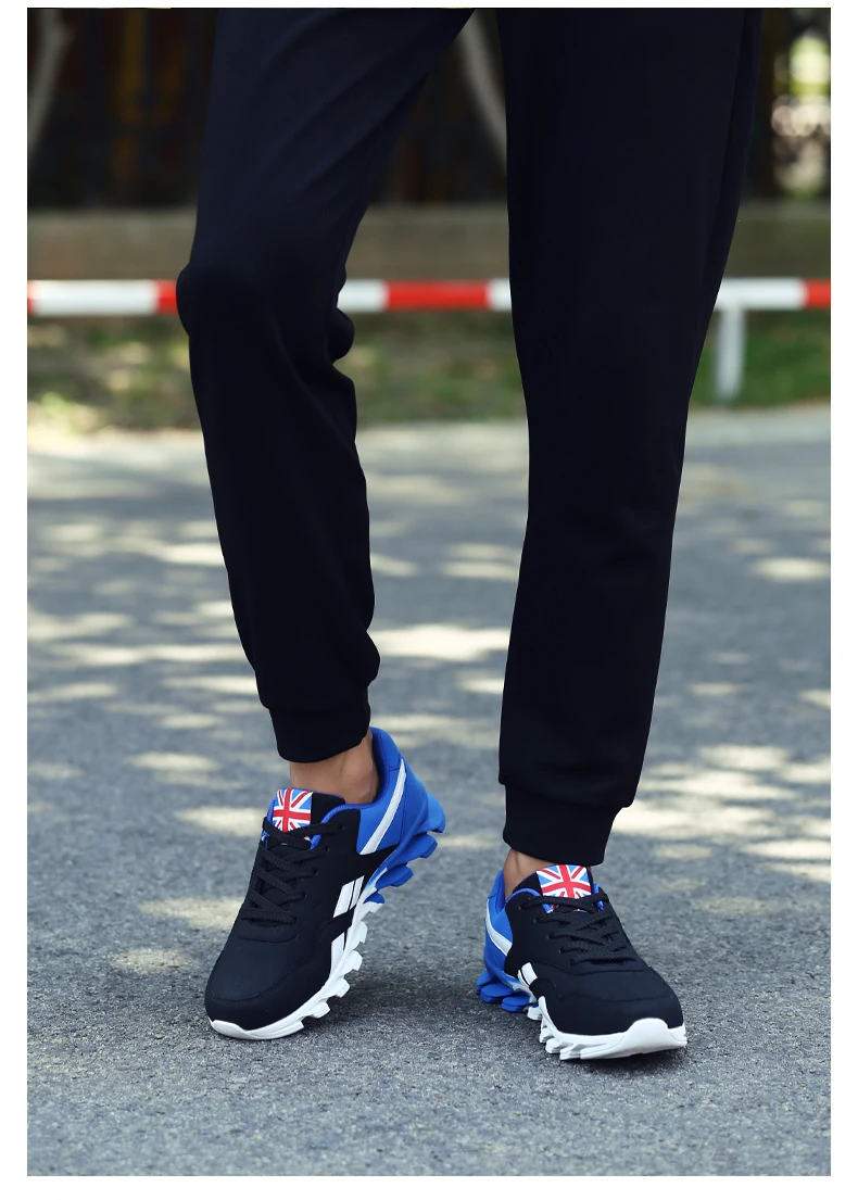Мужские кроссовки спортивная обувь для мужчин нескользящая амортизация спортивная обувь Легкие беговые Большие размеры дышащая уличная прогулочная обувь