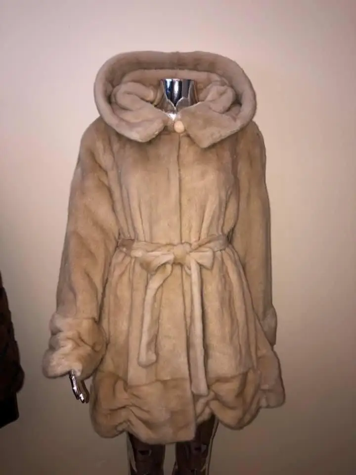 80cm hood 80 см длинна новое натуральное меховое пальто для женщин зимнее Норковое меховое пальто с капюшоном длинное натуральное Мужское пальто из меха норки пальто женский натуральный жакет из меха - Цвет: 80cm hood