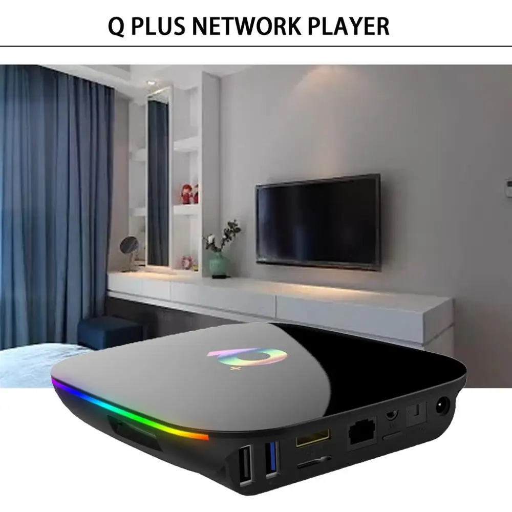 Superview Q-BOX Q+ Q Plus 4GB Amlogic Android 9.0 WIFI Smart TV BOX High Definition Smart Media Player