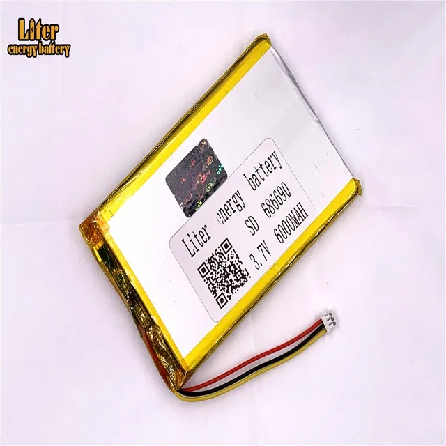 1,5 мм 3pin разъем 706590 6000mah 3,7 V литий-ионная полимерная аккумуляторная батарея для цифровой камеры