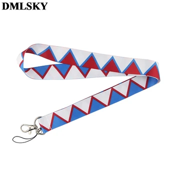 

24pcs/lot DMLSKY Triangle Lanyard Phone Rope Keychains Phone Lanyard for Keys ID Card Cartoon Lanyards For Men Women M3912