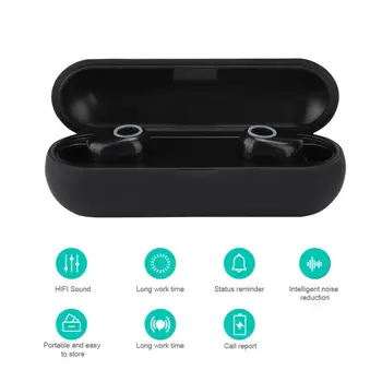 

Wireless Earphone Q10-TWS Portable Bluetooth Headset Wireless Stereo Earphone Earbuds with Charging Box