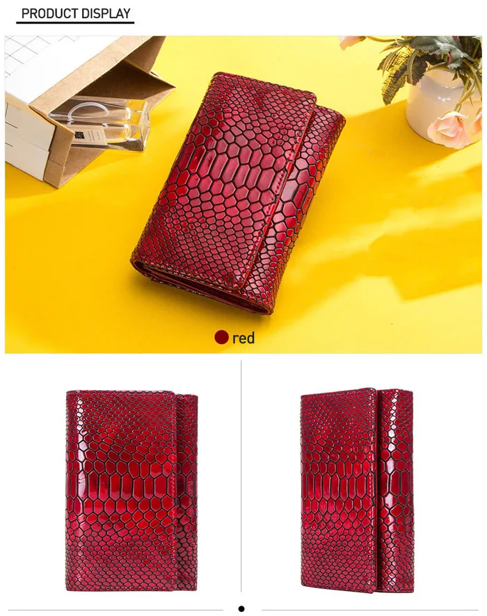 Модные короткие женские кошельки из натуральной кожи, женский кошелек, трехслойный дизайн с кошельками для монет, карманы, держатель для кредитных карт с фотографиями держателя WM65