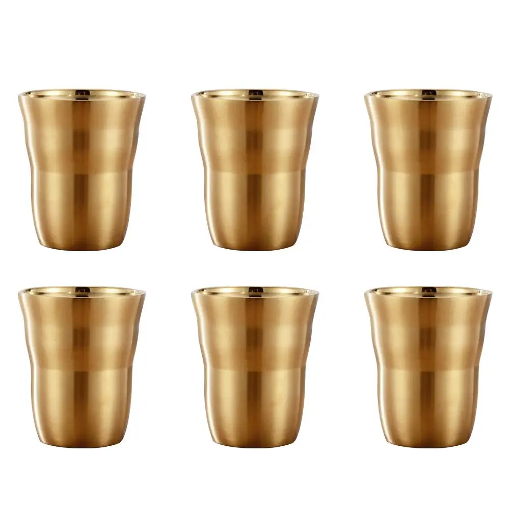 6PCS Korean 304 Stainless Steel Double Wall Vacuum Insulated Cup With Spill Proof Lid Vacuum Insulation Beer Mug Double Walled - Цвет: 02