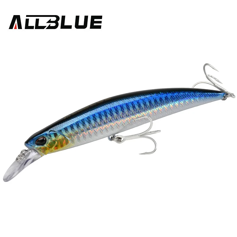 ALLBLUE LANCE 110S Heavy Sinking Minnow Fixed Weight Jerkbait Fishing Lure  110mm 21G Off Shore Saltwater Sea Bass Bait Tackle