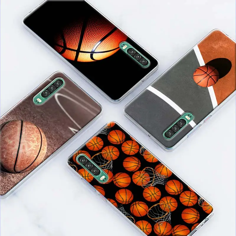 Мягкий чехол для Huawei P40 Pro + P20 P30 P10 P9 Lite P Smart Plus 2019 телефона баскетбольная
