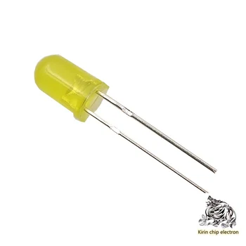 

1000PCS/LOT 5MM Yellow Hair HighlightEd Light Tube LED Yellow Light Emitting Tube Yellow LED