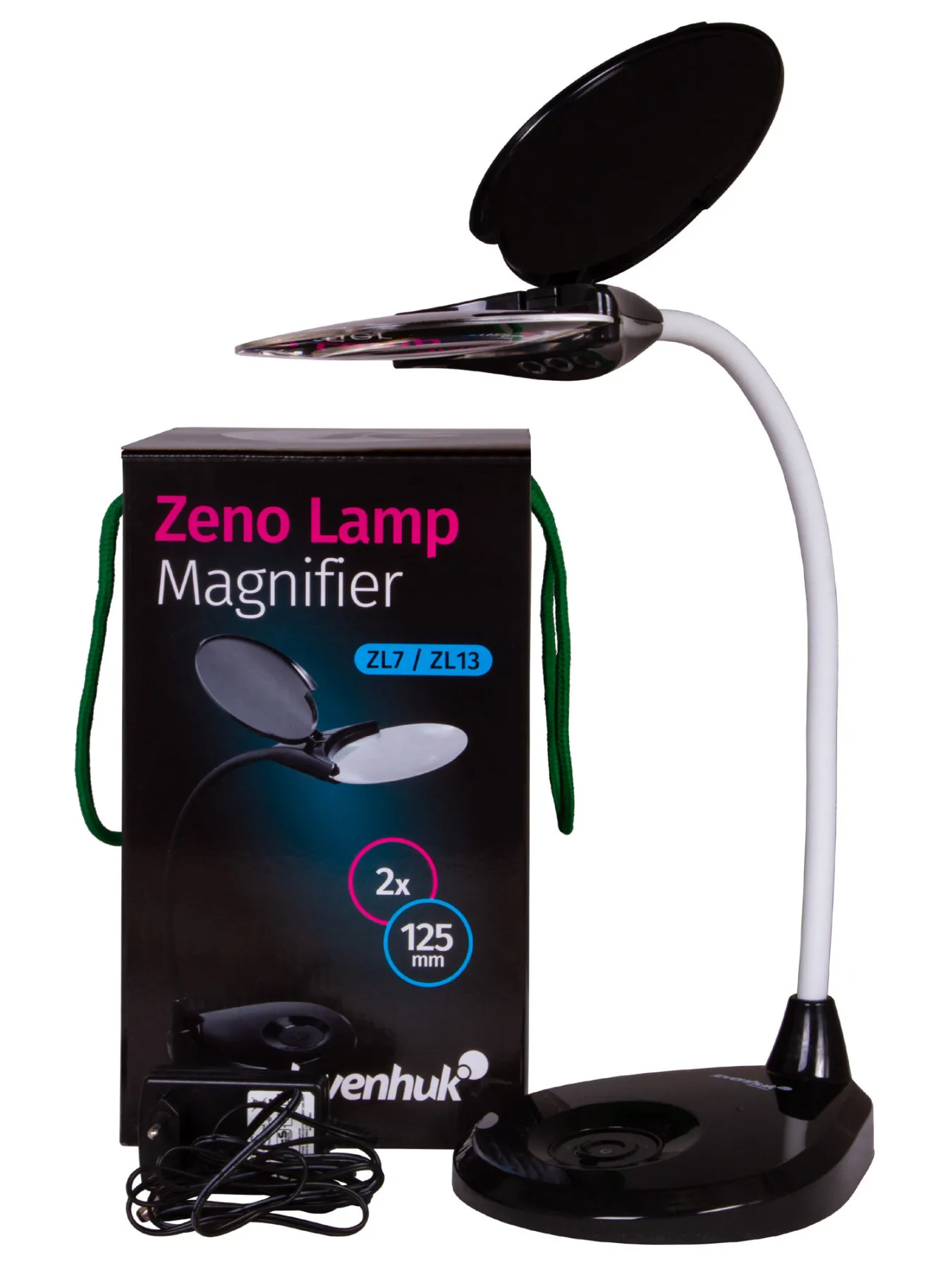 Лупа-лампа Levenhuk Zeno Lamp ZL13, черная