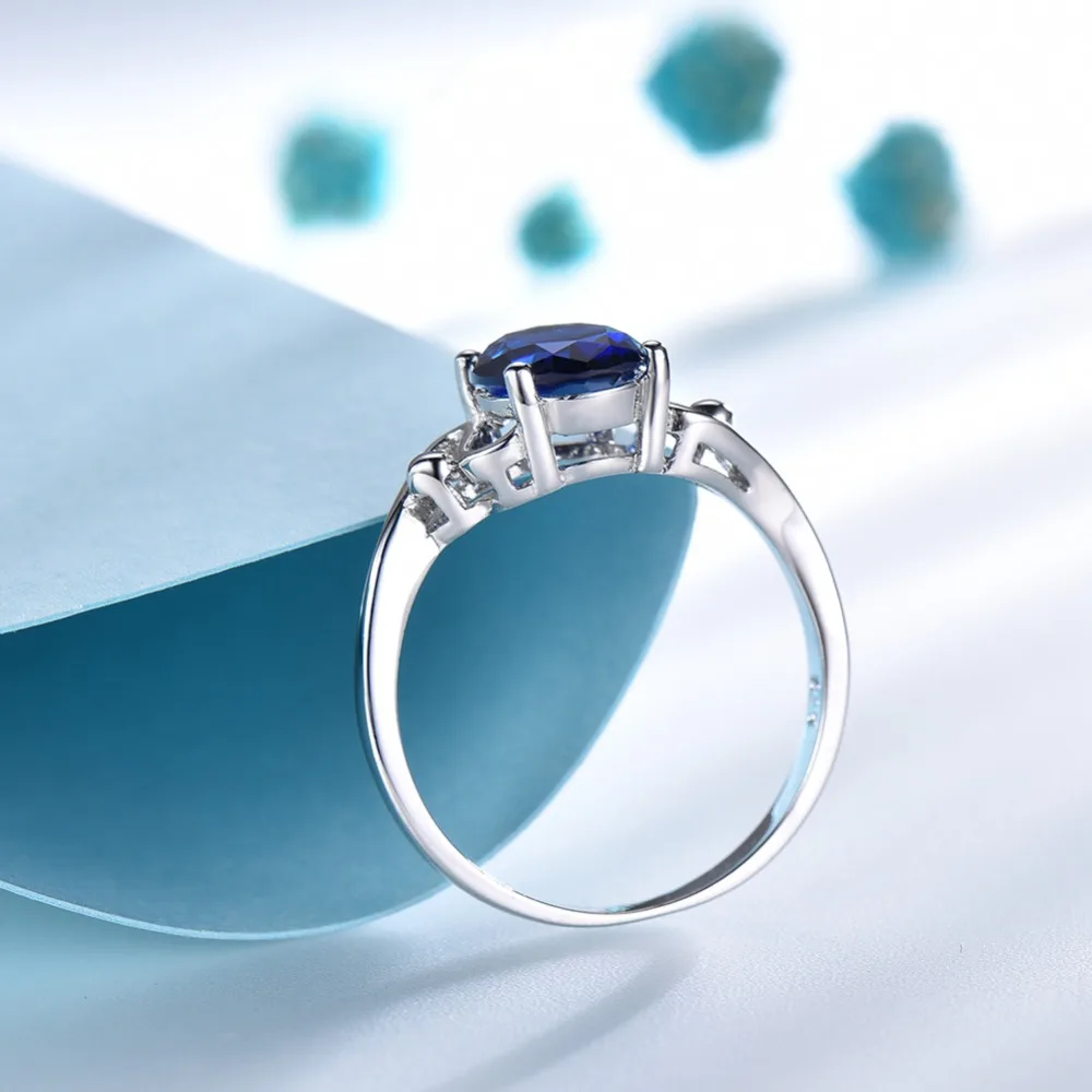 ORSA JEWELS 925 серебро Овальный Сапфир для женщин обручальное кольцо натуральный синий Пасьянс Вечность кольцо ювелирные изделия VSR22