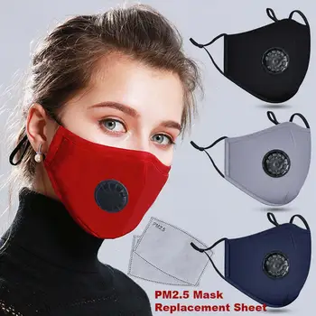 

Anti PM2.5 Breathing Mask Cotton Haze Valve Anti-dust Mouth Face Mask Activated Carbon Filter Respirator Mouth-muffle Mask