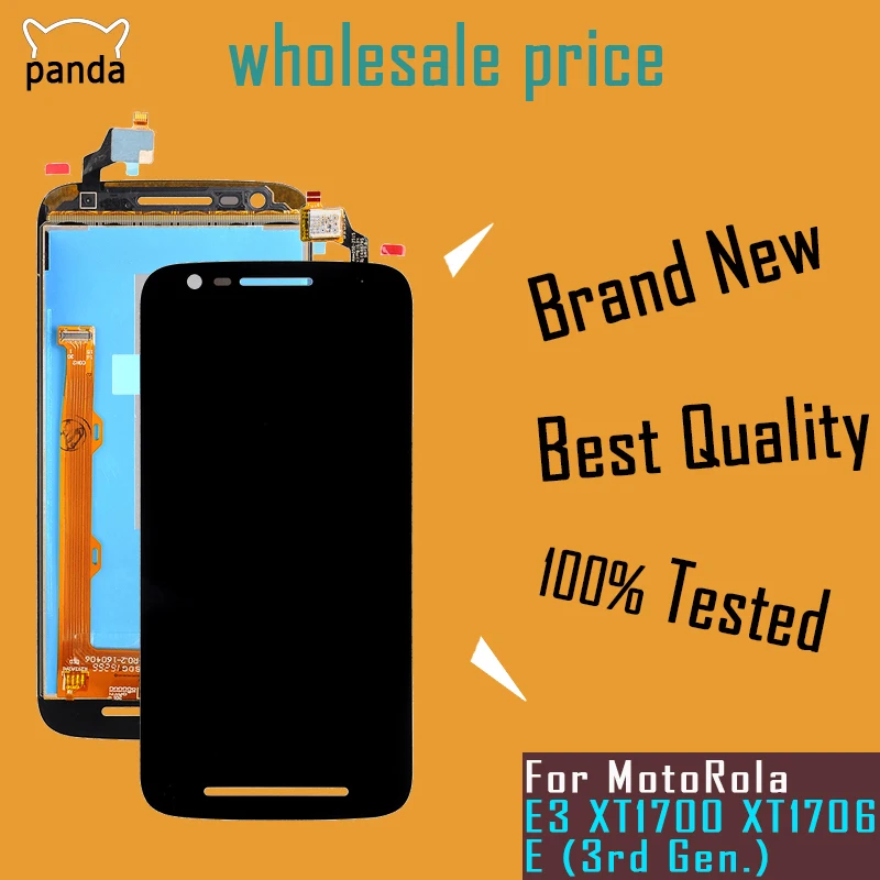 

For Moto E 3rd Gen Lcd Replacement For MotoRola E3 LCD Touch Screen Digitizer Assembly XT1700 XT1706 Display Free Ship