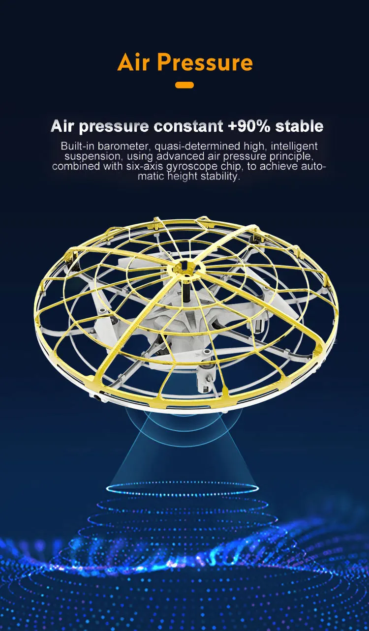 Мини датчик антиколлизии индукционный ручной контроль режим удержания высоты НЛО Дрон странные вещи игрушки для детей