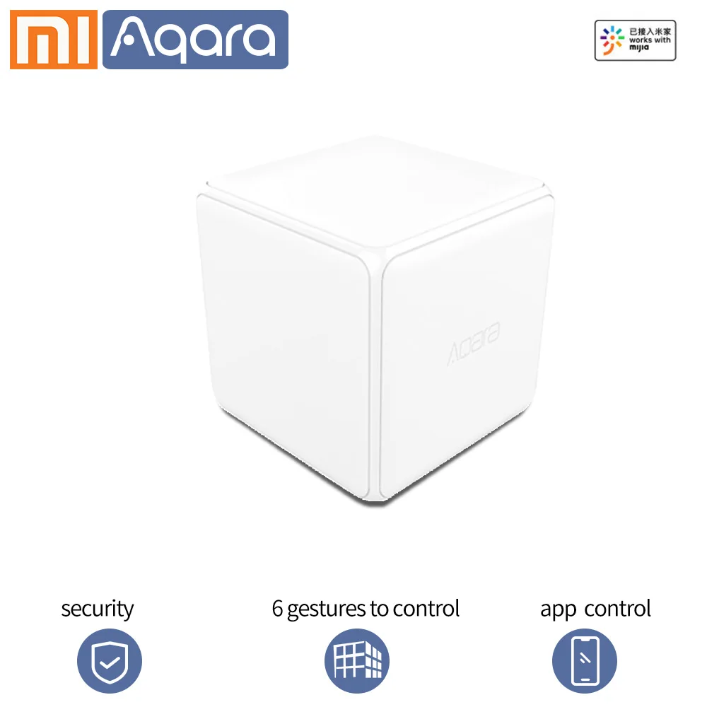 Aqara датчик жестов волшебный куб контроллер беспроводной переключатель 6 жестов датчик ZigBee moiton датчик для Xiaomi умный дом - Color: 1 PCS
