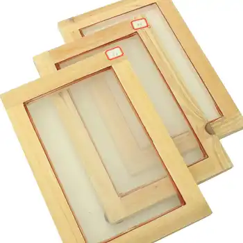 

New 318mm x 218mm Screen Printing Frames Wood Mesh Silk Print Polyester Mesh for A5 paper Printed Circuit Boards
