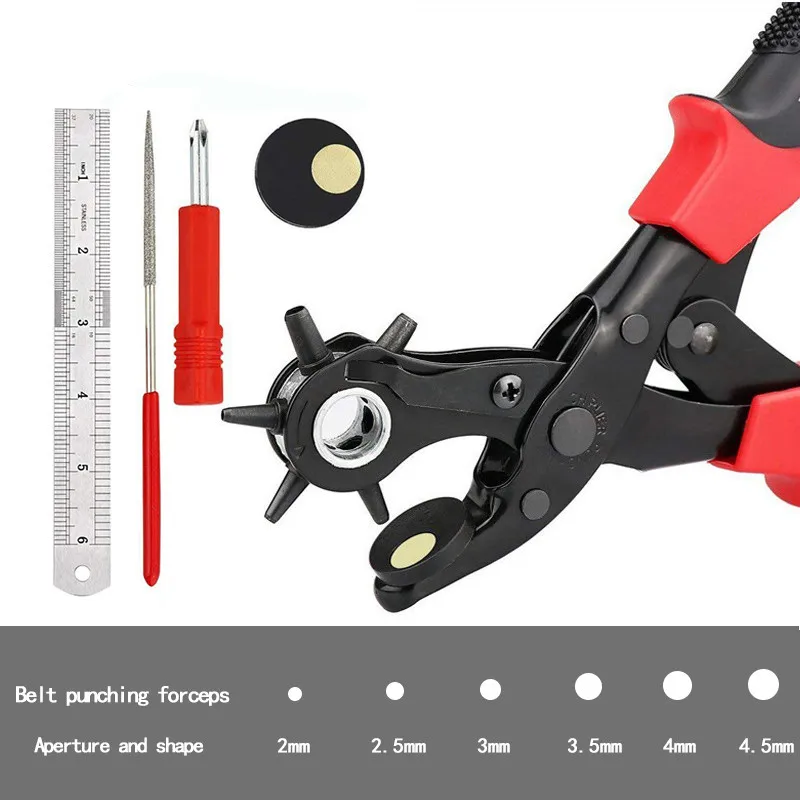 Дырокол с ушками и ушками, набор инструментов для скрапбукинга, набор ручных инструментов для самостоятельного изготовления ремней, дырокол для ремня, набор для ремней, ремешки для часов, ремешки для DIY - Цвет: M